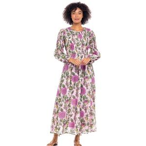 Banjanan Women's Chloe Dress - Lilac and Green Floral